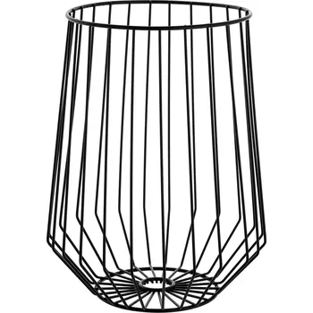 Florina Kovový koš na ovoce Hruška, 30 cm, černá