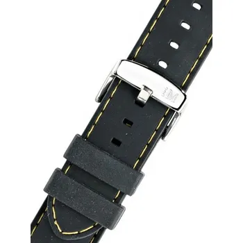 Řemínek na hodinky Silikonový řemínek Morellato Carezza M 3844187.897, černý