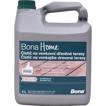 Olej na dřevo BONA Home Čistič na venkovní dřevěné terasy 4 l Bezbarvý