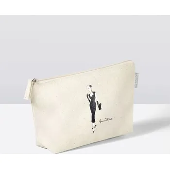 Kosmetická taška Plátěná kosmetická taštička Burda B55011 s motivem, 14x25x6cm