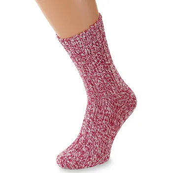 Pánská móda Wooline Vlněné ponožky Merino sytě růžové, volný lem Velikost ponožek: EUR 35-38 hebké!