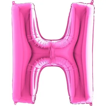 Balónek Grabo Balónek fóliový písmeno růžové H 102 cm