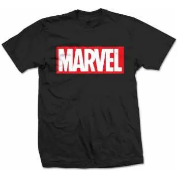 Pánská móda Merch Marvel Comics: Tričko Box Logo Marvel Comics L