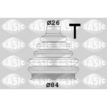 Sada měchů, hnací hřídel SASIC 1900016