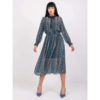 Dámské šaty Dámské šaty vzorované AVA tmavě modré