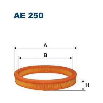 Autodíl Vzduchový filtr FILTRON AE 250