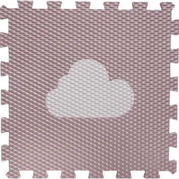 VYLEN Minideckfloor s mráčkem Hnědý s krémovým mráčkem