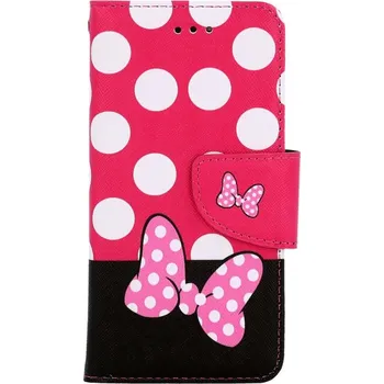 Pouzdro na mobilní telefon Pouzdro iPhone SE 2022 knížkové Minnie Mouse (kryt neboli obal na iPhone SE 2022)