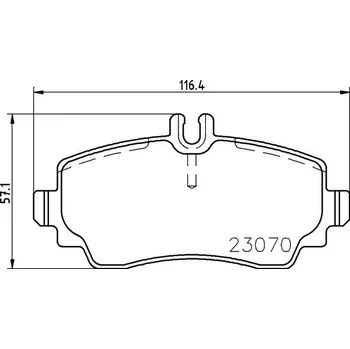 Autodíl Sada brzdových destiček, kotoučová brzda BREMBO P 50 047
