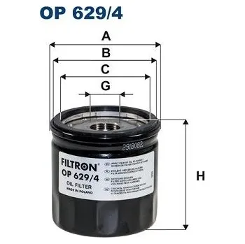 Autodíl Olejový filtr FILTRON OP 629/4