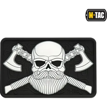 Nášivka Nášivka M-Tac Bearded Skull 3D - bílá