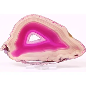 Přírodní kámen Magieprirody.cz Achátový plát velikost 11 cm + stojánek #1379 - Top kvalita