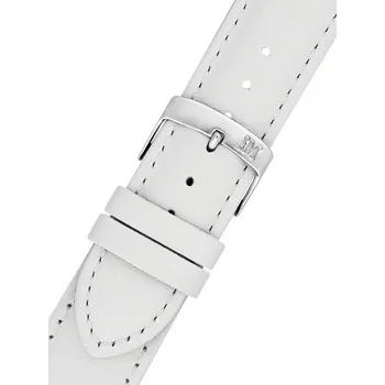 Řemínek na hodinky Kožený řemínek Morellato Grafic L 0969087.017, bílý