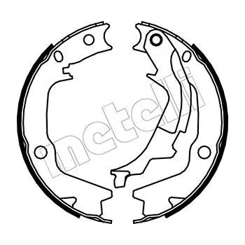 Auto-moto Sada brzdových čelistí, parkovací brzda METELLI 53-0186