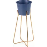 ArtFir Stojan na květiny DONICA | modrý 19 x 34 cm