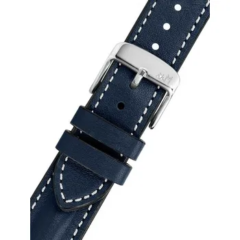 Řemínek na hodinky Kožený řemínek Morellato Sailing 5617C03.062 M, modrý