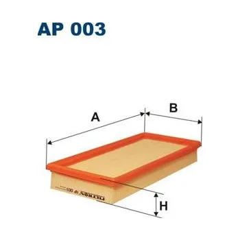 Vzduchový filtr Vzduchový filtr FILTRON AP 003