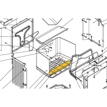 Krbová kamna JOTUL Zarážka polen I 510; ND 10404792 - náhradní díl ke krbové vložce I 510