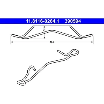 Brzdový třmen Pružina, brzdový třmen ATE 11.8116-0264.1