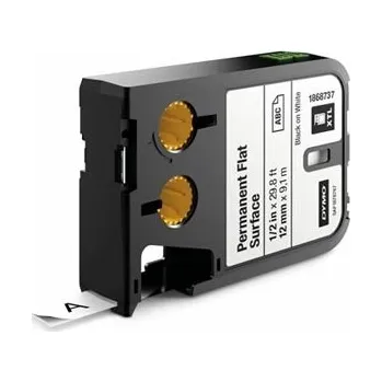 Kotouček do pokladny a tiskárny štítků Dymo originální páska do tiskárny štítků, Dymo, 1868737, černý tisk/bílý podklad, 9,1m, 12 1868737