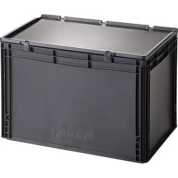 Přepravka na jídlo HTI Plastová EURO přepravka 600x400x435 mm s víkem MC-3877-ESD