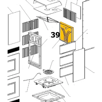 Krbová kamna NORDICA Litinová vyzdívka litinová; N-303; ND 7131005