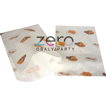 Jednorázové nádobí Sáček papírový s PE grilované speciality 19+6x30 cm