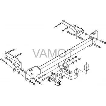 Tažné zařízení Tažné zařízení Toyota Camry 4D (americká verze) (2006 - 2011) (5398)