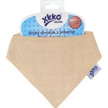 Bryndák Kikko Dětský slintáček Organic Staré časy Summer peach