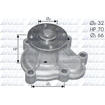 Chladič motoru Vodní čerpadlo, chlazení motoru DOLZ O130