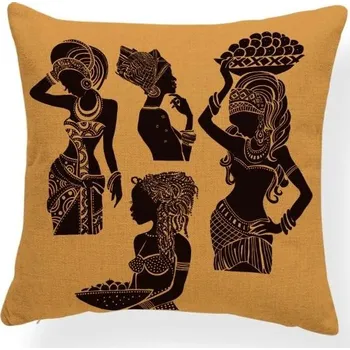 AOTU Povlak na polštář v Africkém stylu - Africké ženy s ovocem