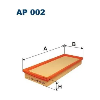 Vzduchový filtr Vzduchový filtr FILTRON AP 002