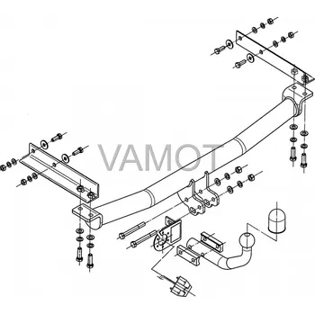 Tažné zařízení Tažné zařízení Mercedes S 210 Kombi E-série (1996 - 2003 (S210)) (4684)