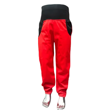 Chlapecké kalhoty Dětské kalhoty softshellové nezateplené červené Elegantbaby