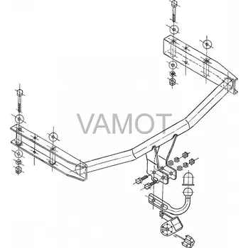Tažné zařízení Tažné zařízení Audi A4 4D (také Quattro) (2001 - 2004 (B6)) (3617)
