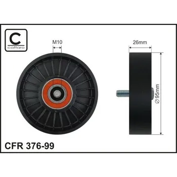 Vratná/vodicí kladka, klínový žebrový řemen CAFFARO 376-99