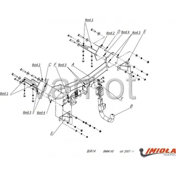 Tažné zařízení Tažné zařízení BMW X5 (E70) (2007 - 2013 (E70)) (4257)