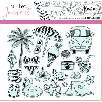 Dětské razítko Razítka Stampo Bullet Journal - Cestovatelský denník