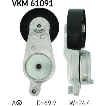 Napínák, žebrovaný klínový řemen SKF VKM 61091