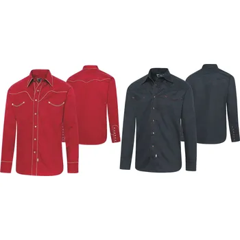 westernová košile JACK velikost: 3XL, barva: červená