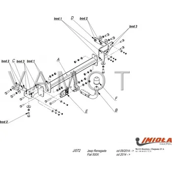 Tažné zařízení Tažné zařízení Jeep Renegade (2014 - 2017) (8192)