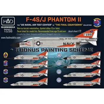 Plastikový model HAD models 1/72 Decal F-4J US NAVAL Air Test Center