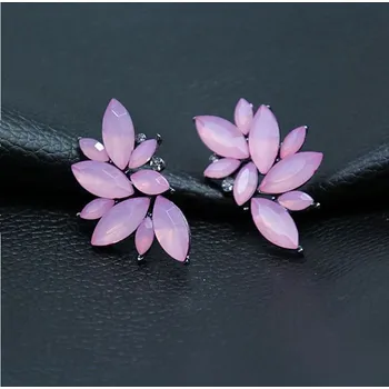 Souprava šperků ChiBen Sada náušnic - Padající listí - růžové