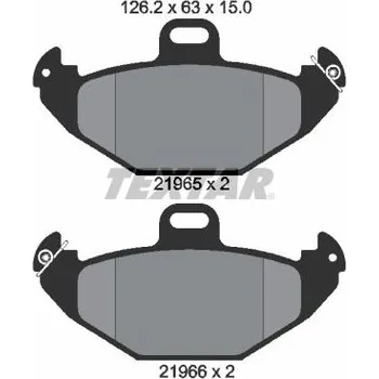 Brzdová destička Sada brzdových destiček, kotoučová brzda TEXTAR 2196502