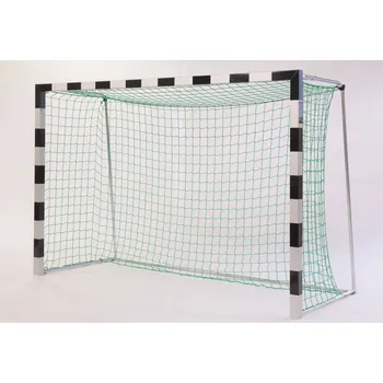 Fotbalová branka Branka na házenou do pouzder 3,0 x 2,0 m, sklopné síťové oblouky, černostříbrná