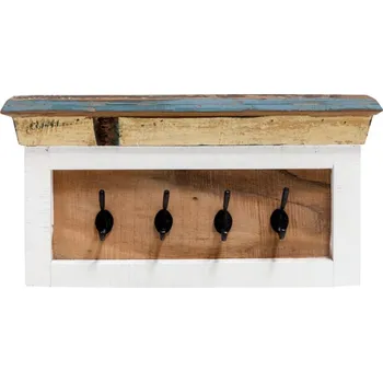 Věšák Nástěnný věšák na klíče z recyklovaného dřeva Melbourne