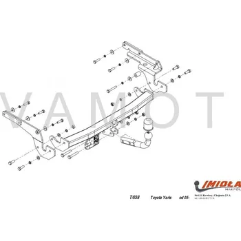 Tažné zařízení Tažné zařízení Toyota Yaris 3/5D (2006 - 2011) (8617)
