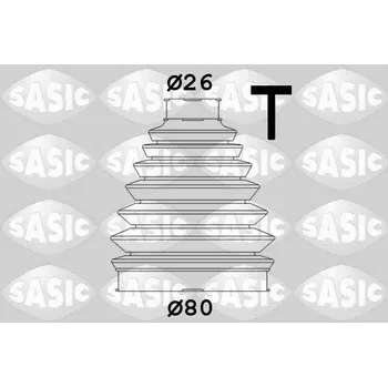 Hřídel nápravy Sada měchů, hnací hřídel SASIC 1904013