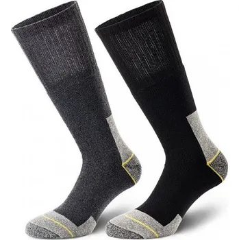 Pánské ponožky Vysoké termo ponožky Albatros TEMPO DUO, 2 páry, černé/šedé 240370