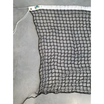 Tenisová síť Tenisová síť PP 2,3 mm, bez lemu, černá, bez dvojitých řad